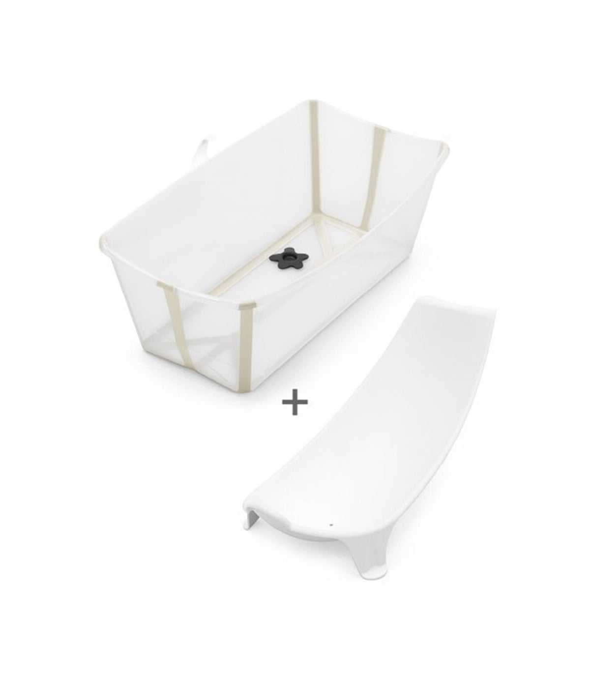 Bañera Stokke® Flexi Bath® con soporte para recién nacido Sandy Beige