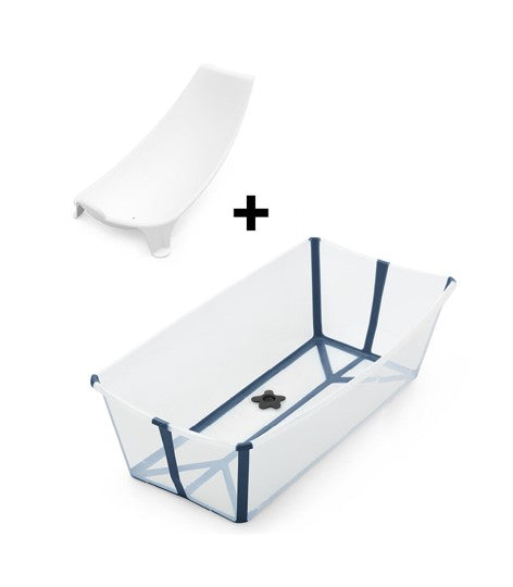 Bañera Stokke® Flexi Bath® XL con soporte para recién nacido Azul