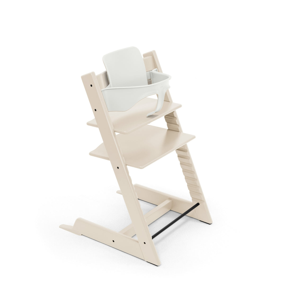 Silla Tripp Trapp mas baby set en color blanco