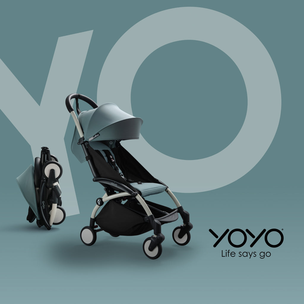 BABYZEN Cochecito Completo YOYO2-Pack Recién Nacido 0+ Chasis (Blanco) & YOYO Pack 6+ Color