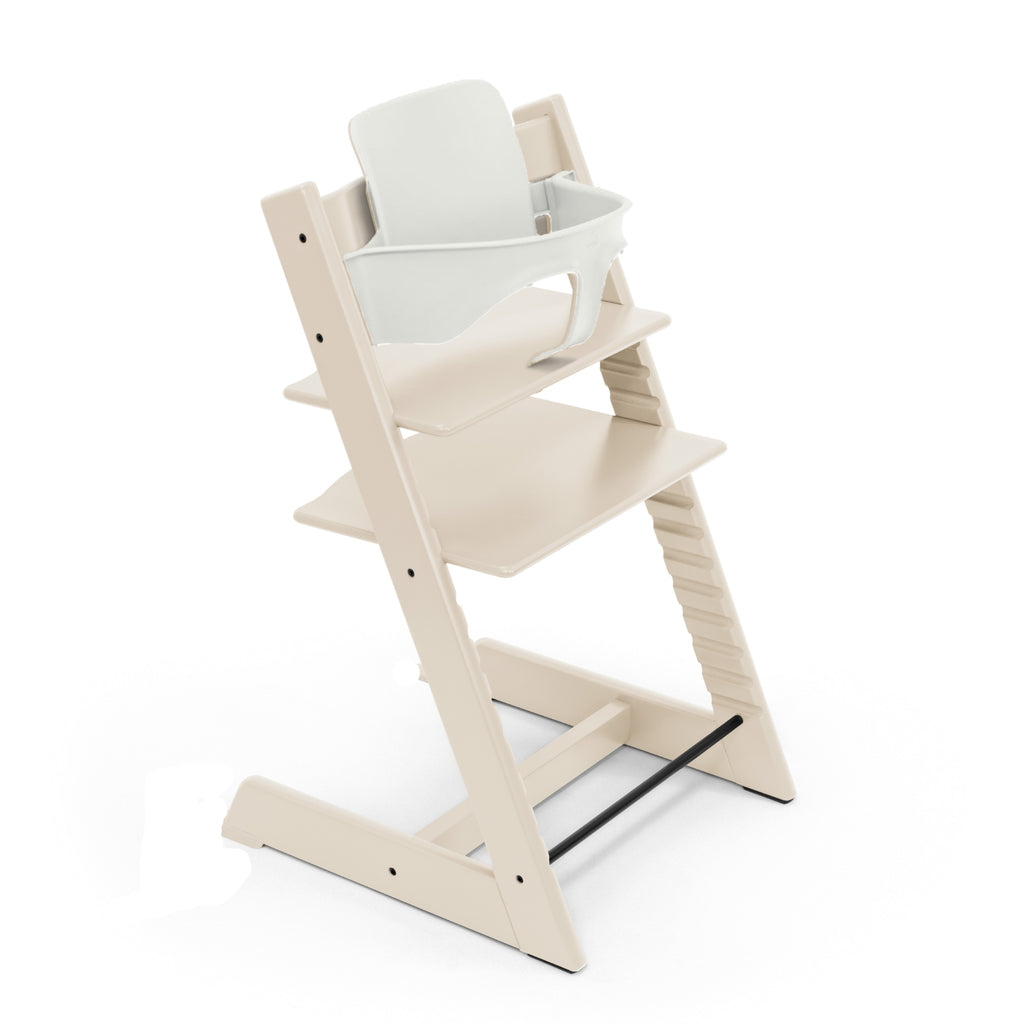 Silla Tripp Trapp mas baby set en color blanco