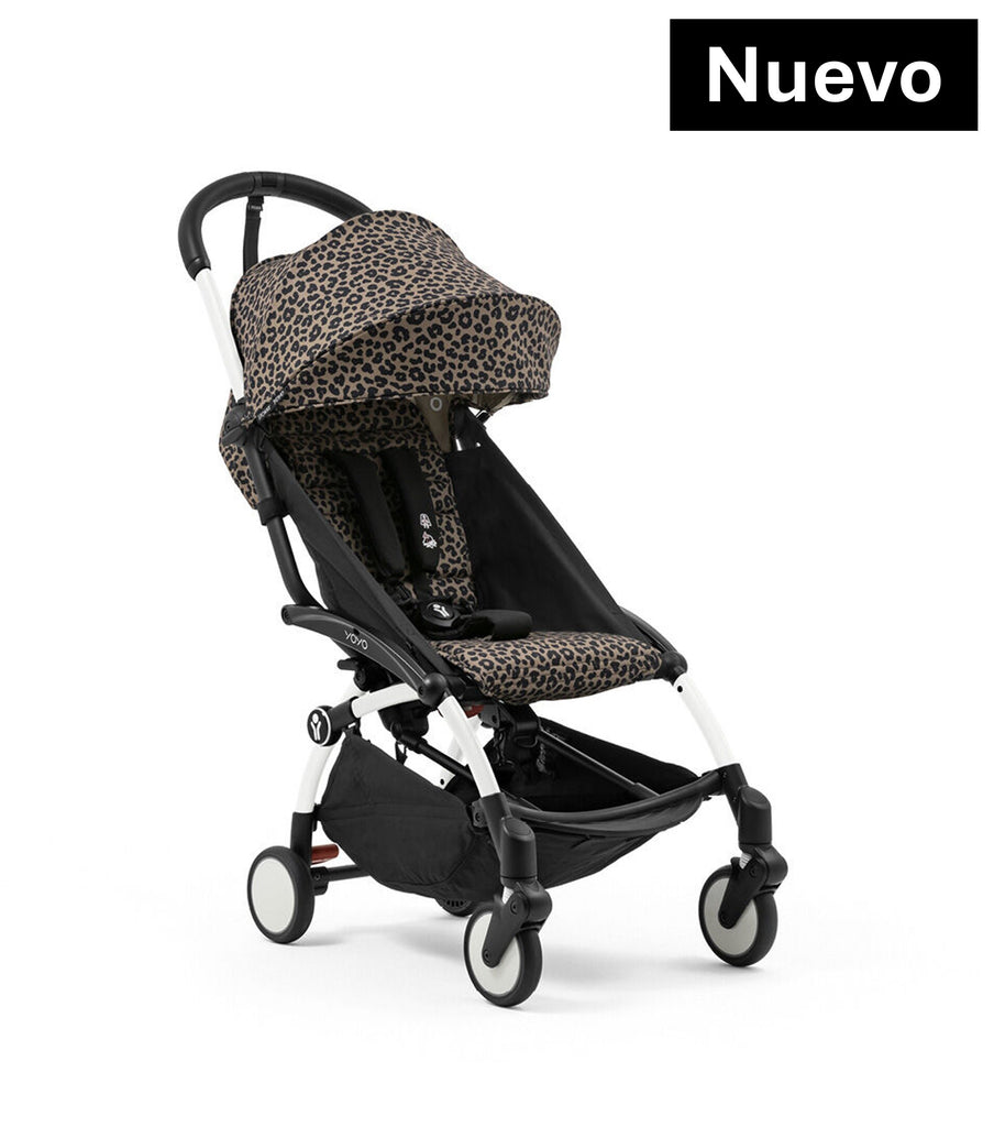 Cochecito Stokke® YOYO® Wild, Blanco con 6+ Leopardo
