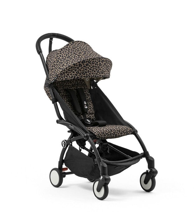 Cochecito Stokke® YOYO® Wild, Negro con 6+ Leopardo