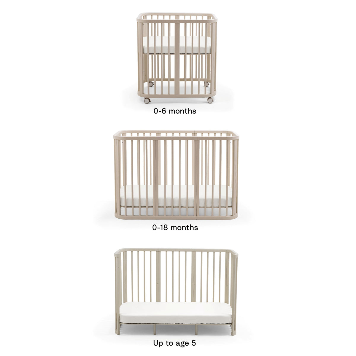 Cuna evolutiva Nighti™ Vanilla White