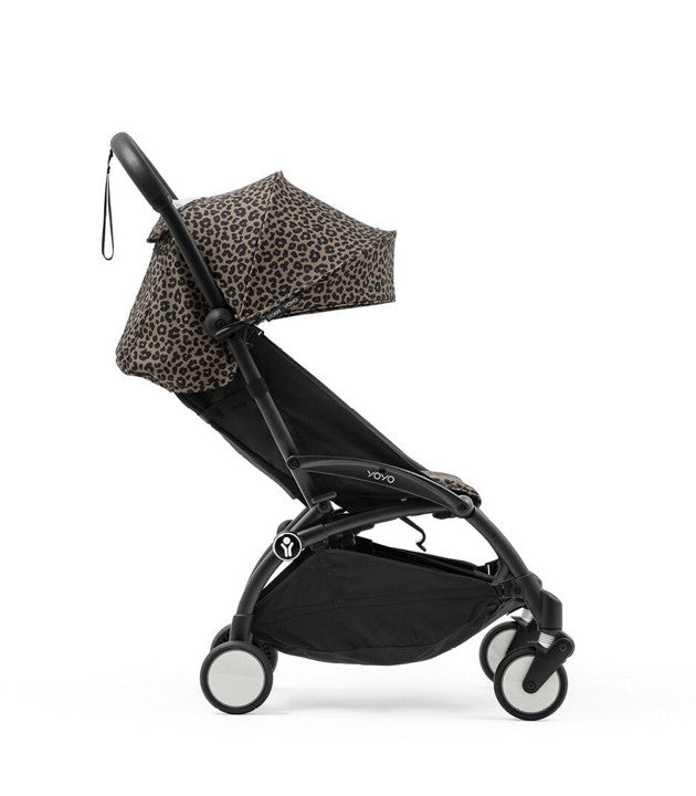 Cochecito Stokke® YOYO® Wild, Negro con 6+ Leopardo