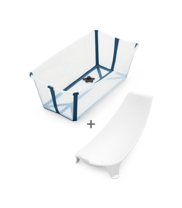 Bañera Stokke® Flexi Bath® con soporte para recién nacido Azul