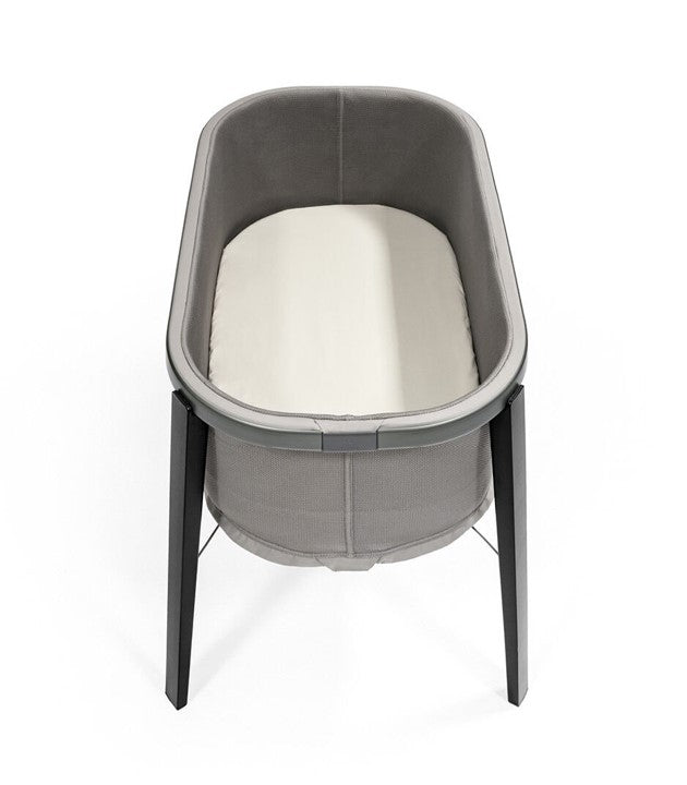 Minicuna Stokke® Snoozi™ para bebés de 0 a 9 meses Graphite Grey