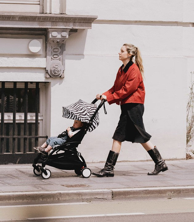 Cochecito Stokke® YOYO® Wild, Negro con 6+ Cebra