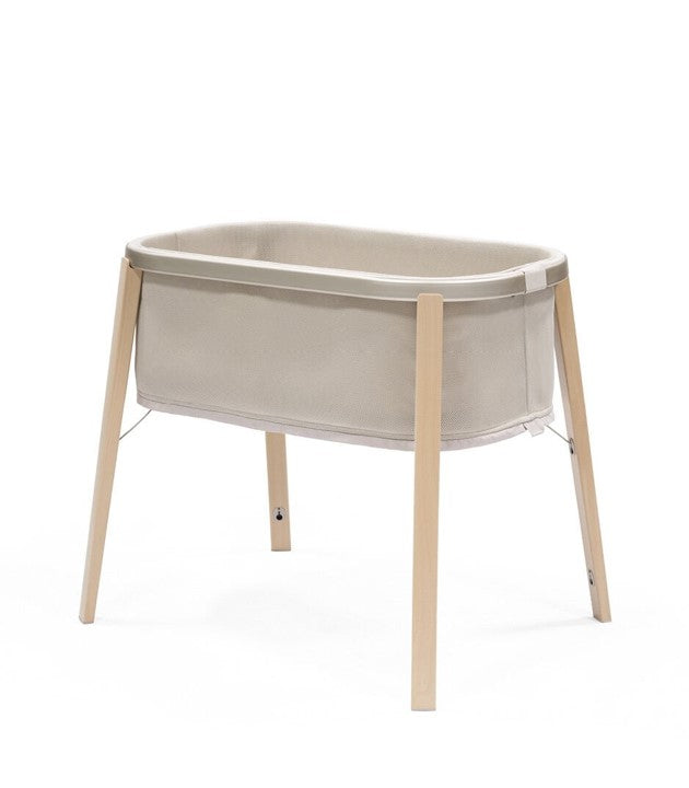 Minicuna Stokke® Snoozi™ para bebés de 0 a 9 meses Sandy Beige