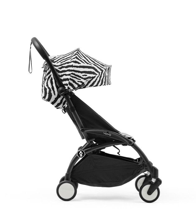 Cochecito Stokke® YOYO® Wild, Negro con 6+ Cebra