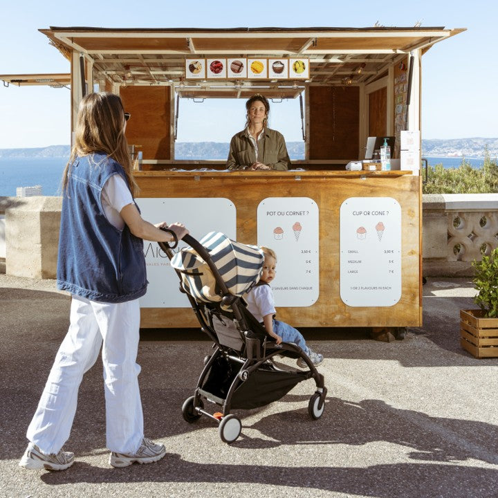 Cochecito Stokke® YOYO® Riviera, Negro con 6+ Monaco