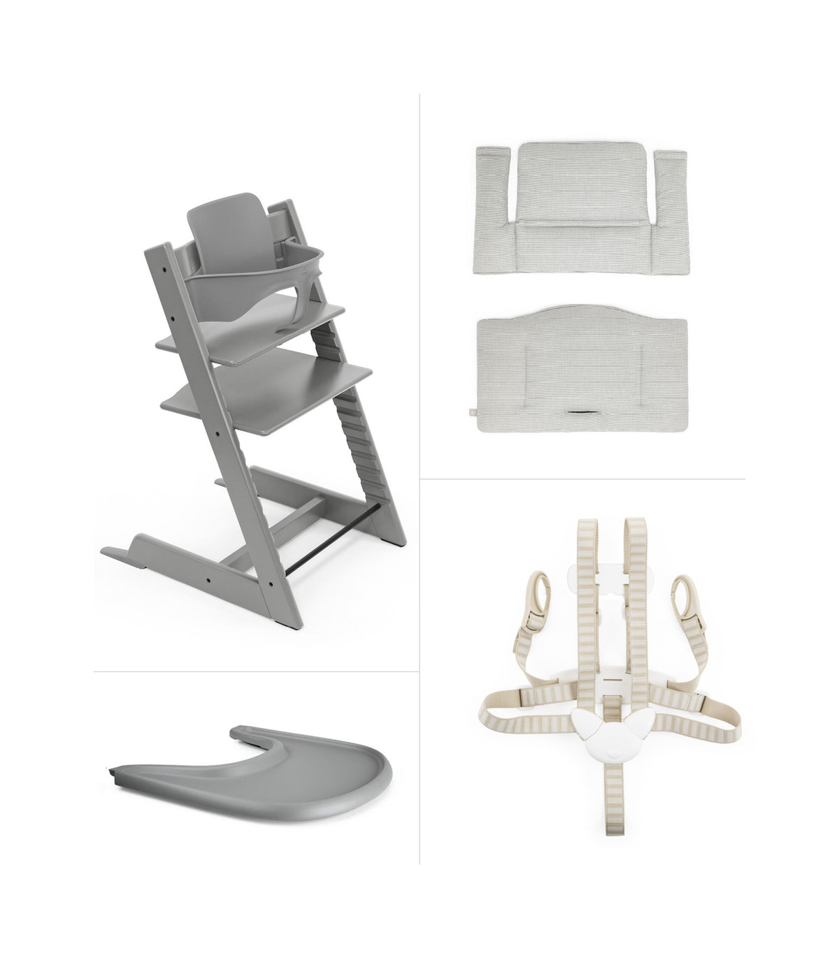 Tripp Trapp® Bundle Monocromático Storm Grey