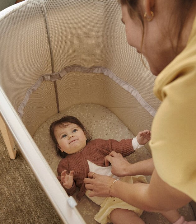 minicuna stokke Minicuna Stokke® Snoozi™ para bebés de 0 a 9 meses Sandy Beige – Stokke Mexico