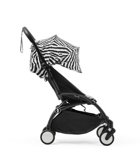 Cochecito Stokke® YOYO® Wild, Negro con 6+ Cebra