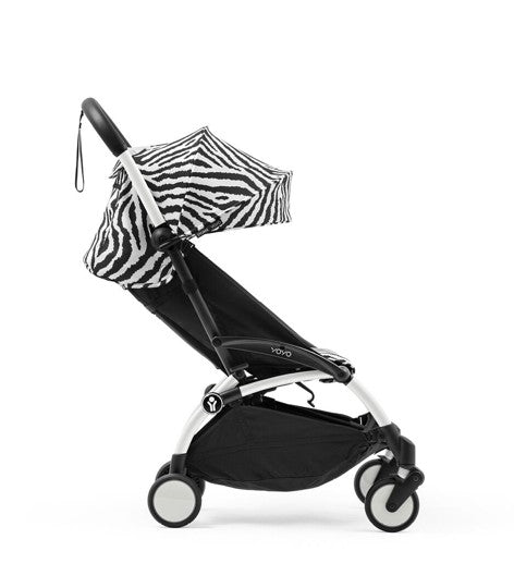 Cochecito Stokke® YOYO® Wild, Negro con 6+ Cebra