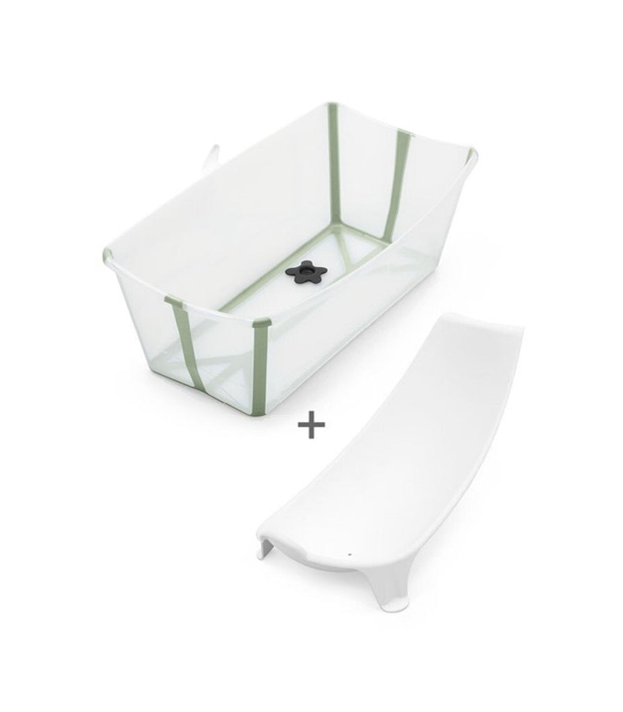 Bañera Stokke® Flexi Bath® con soporte para recién nacido Verde