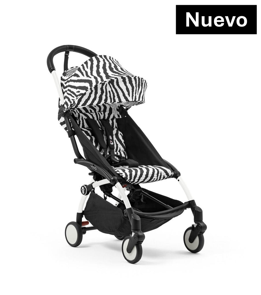 Cochecito Stokke® YOYO® Wild, Blanco con 6+ Cebra