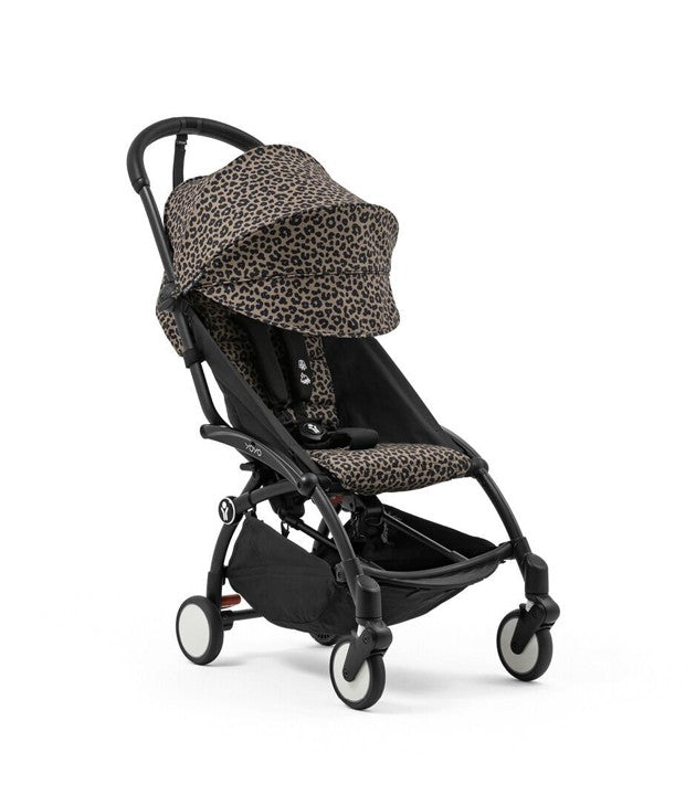 Cochecito Stokke® YOYO® Wild, Negro con 6+ Leopardo