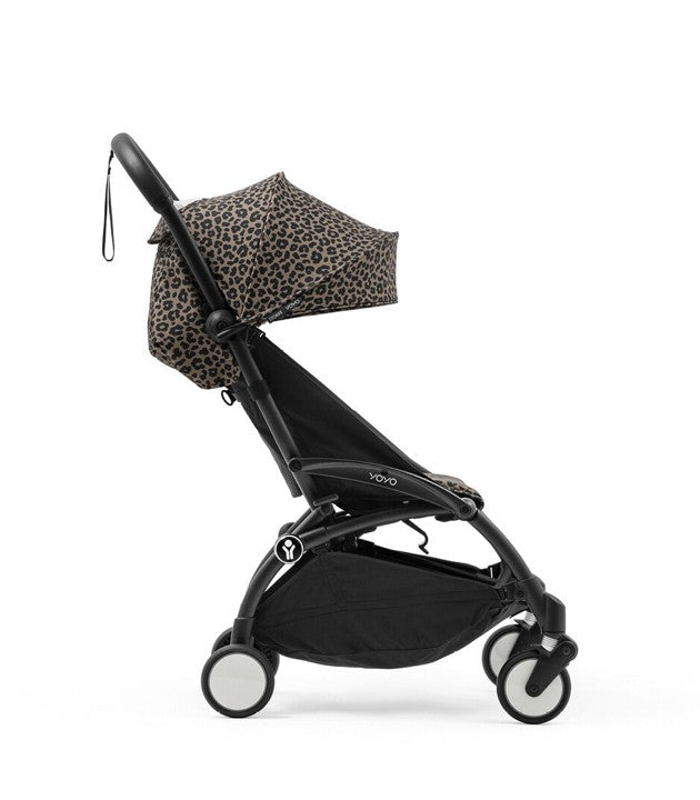 Cochecito Stokke® YOYO® Wild, Negro con 6+ Leopardo