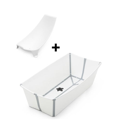 Bañera Stokke® Flexi Bath® XL con soporte para recién nacido Blanco