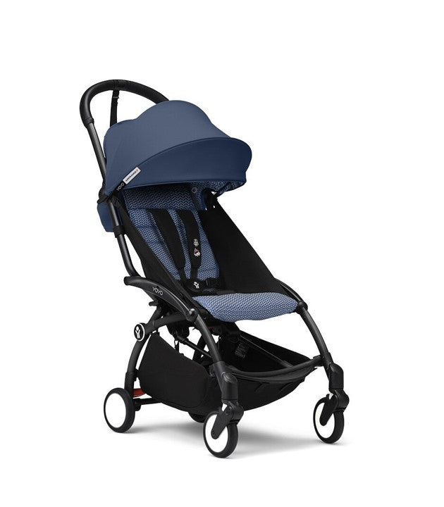 Cochecito Stokke® YOYO³ Negro con 6+ Color Pack Air France