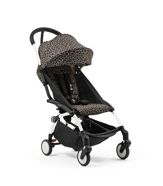 Cochecito Stokke® YOYO® Wild, Blanco con 6+ Leopardo