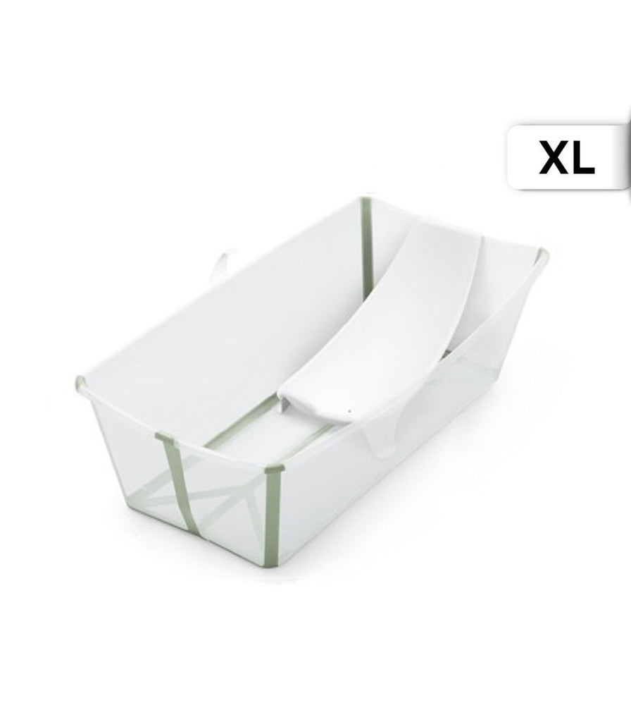 Bañera Stokke® Flexi Bath® XL con soporte para recién nacido Green