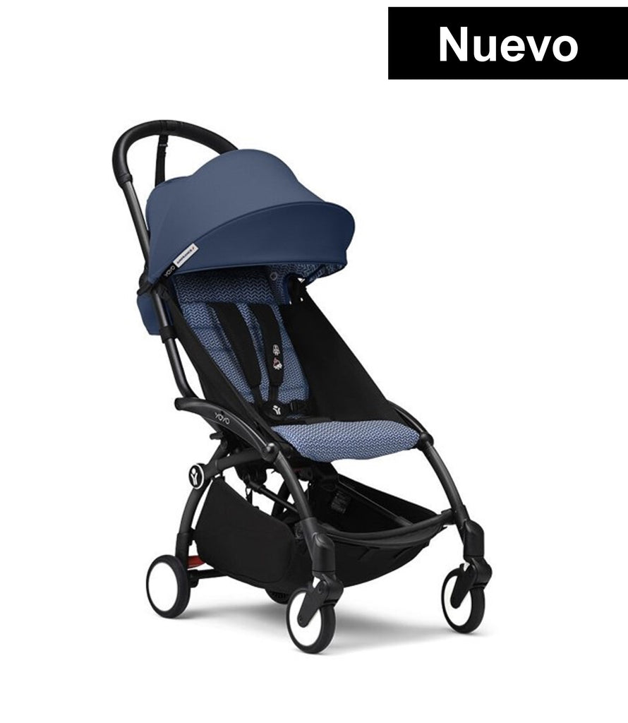 Cochecito Stokke® YOYO³ Negro con 6+ Color Pack Air France