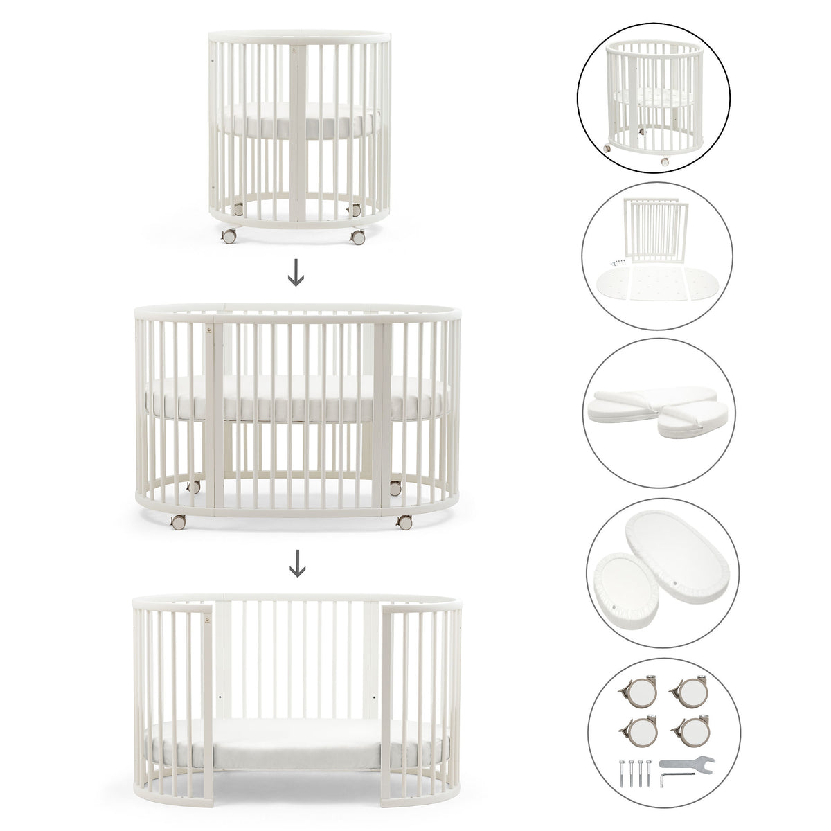Pack completo Stokke® Sleepi™ - Blanco